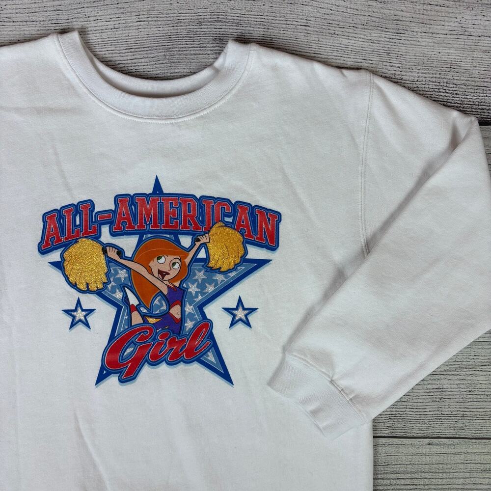 Vintage 1990s Kim Possible Disney Cartoon Crewneck